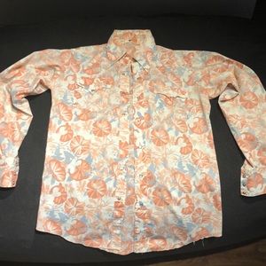 SICK vintage western pearl-snap | large | slim